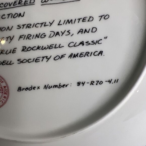 NORMAN ROCKWELL “Confiding in the Den” Rediscovered Women * plate # 12643L‎ - Picture 10 of 11